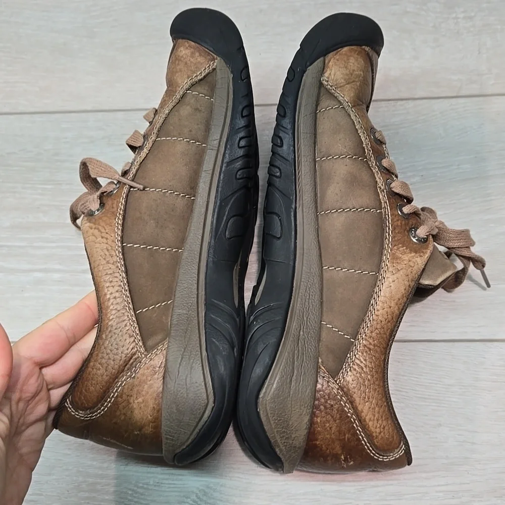 Keen Women Presidio Brown Leather Shoes Sneakers Boots Sz 9